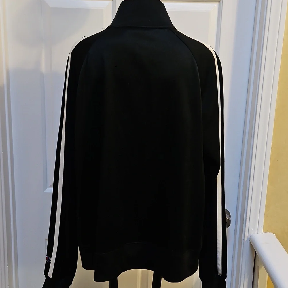 CHAMPION SJSU Black Track Jacket Coat - L